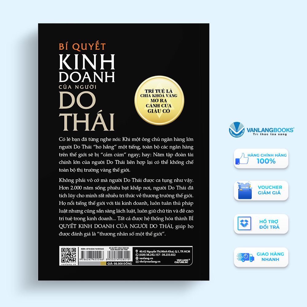 Bí Quyết Kinh Doanh Của Người Do Thái(Tái bản 2022) - Vanlangbooks