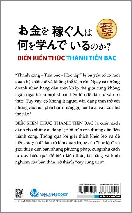 Biến kiến thức thành tiền bạc - Vanlangbooks