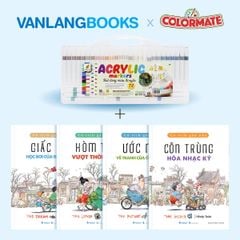 Combo 4 cuốn Hutong x Hộp 72 Bút Lông Màu Acrylic Marker - Vanlangbooks