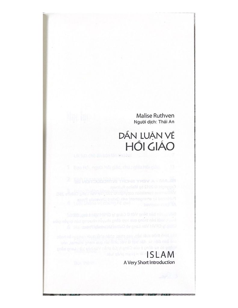 Dẫn Luận Về Hồi Giáo (Tái Bản 2020) - Vanlangbooks