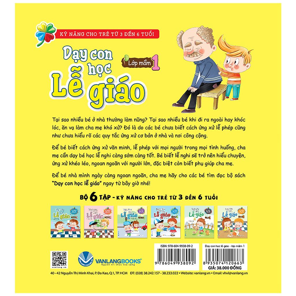 Dạy Con Học Lễ Giáo - Lớp Mầm 1 - Vanlangbooks