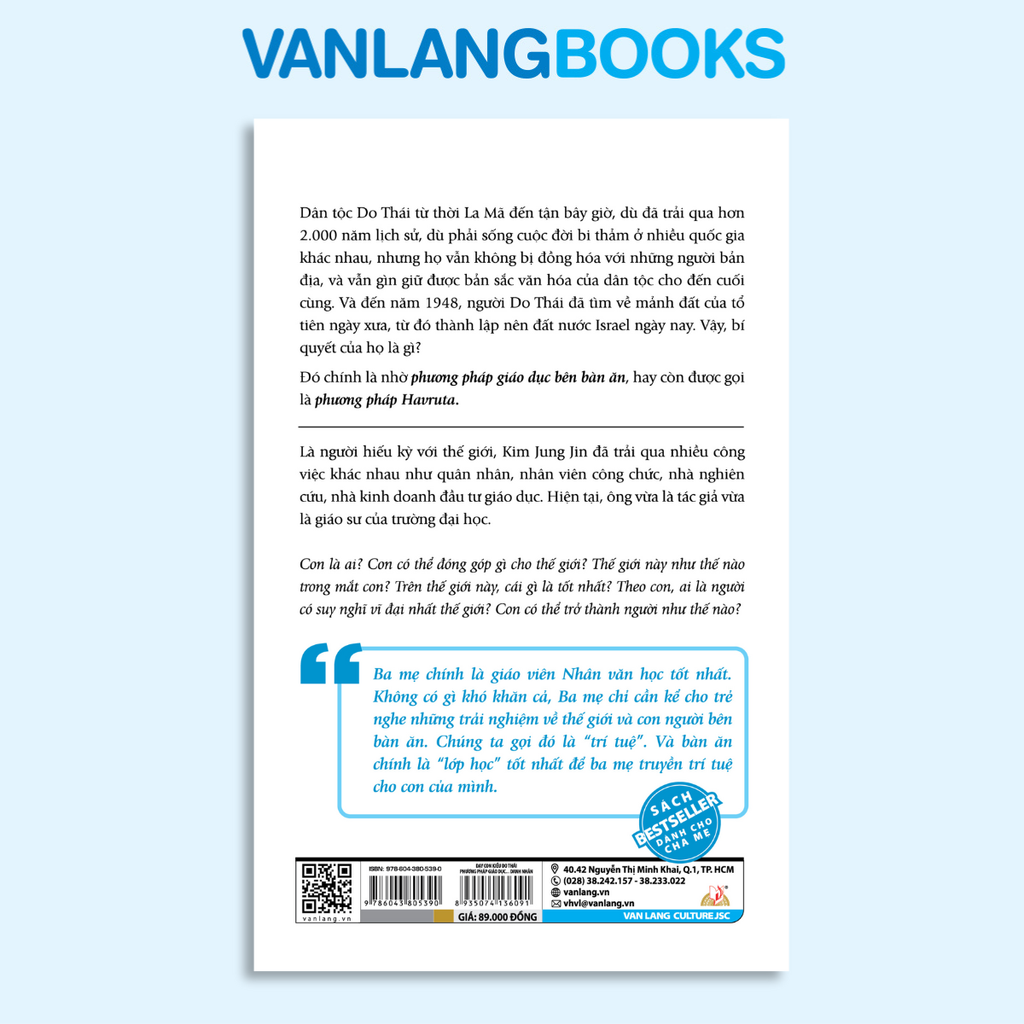 Dạy Con Kiểu Do Thái – Phương Pháp Giáo Dục Từ Các Danh Nhân (Tái Bản 2025) - Vanlangbooks