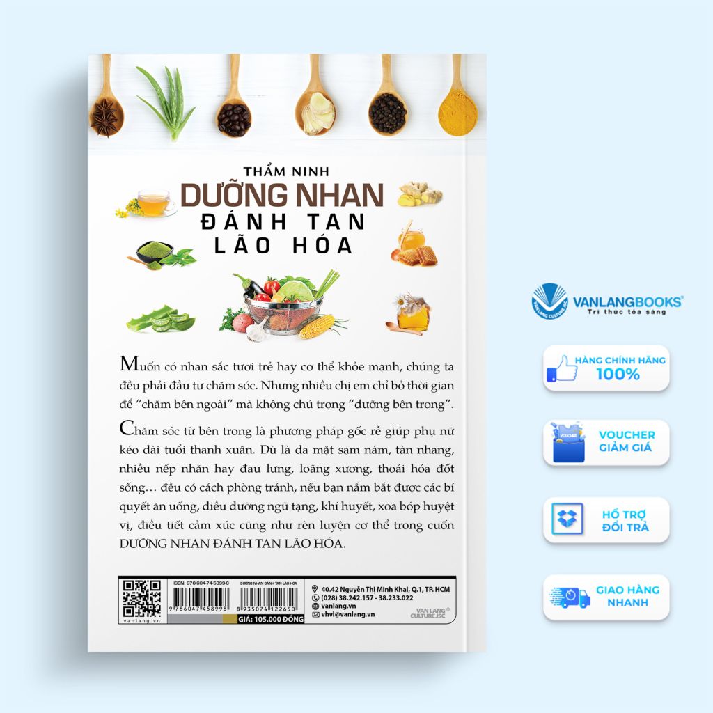 Combo sách “Dưỡng nhan đánh tan lão hóa” và sách “Đổi lối ăn uống đẩy lùi ung thư” - Vanlangbooks