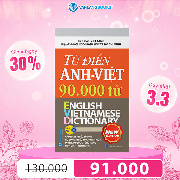 Từ Điển Anh Việt 90.000 Từ - Vanlangbooks