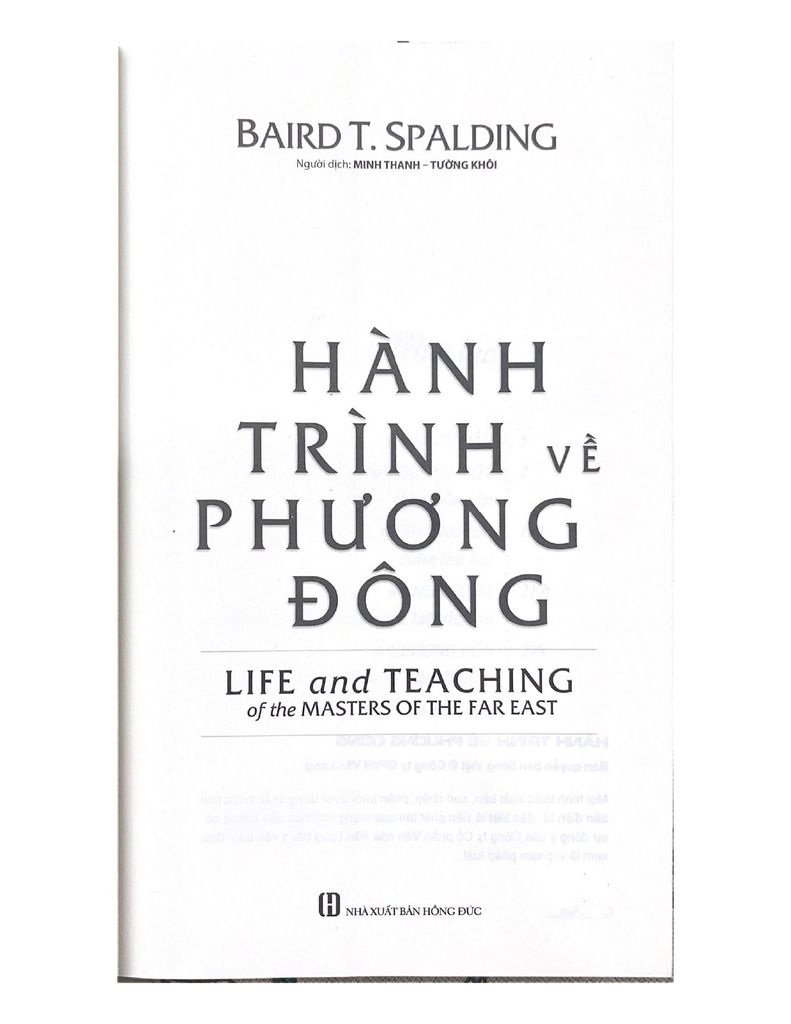 Hành Trình Về Phương Đông - Vanlangbooks