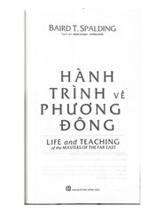 Hành Trình Về Phương Đông - Vanlangbooks