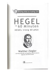 Những nhà tư tưởng lớn - Hegel trong 60 phút - Vanlangbooks