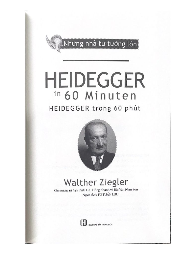 Những nhà tư tưởng lớn - Heidegger trong 60 phút - Vanlangbooks