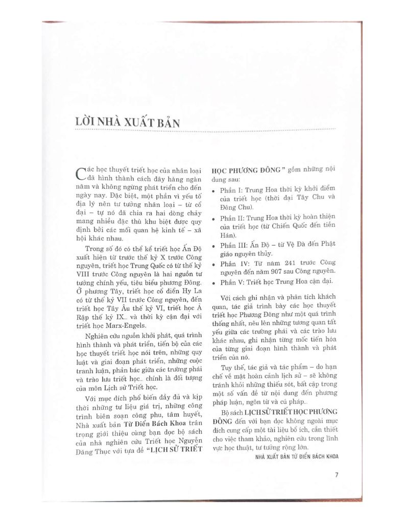 Lịch Sử Triết Học Phương Đông (Tái Bản 2020) - Vanlangbooks