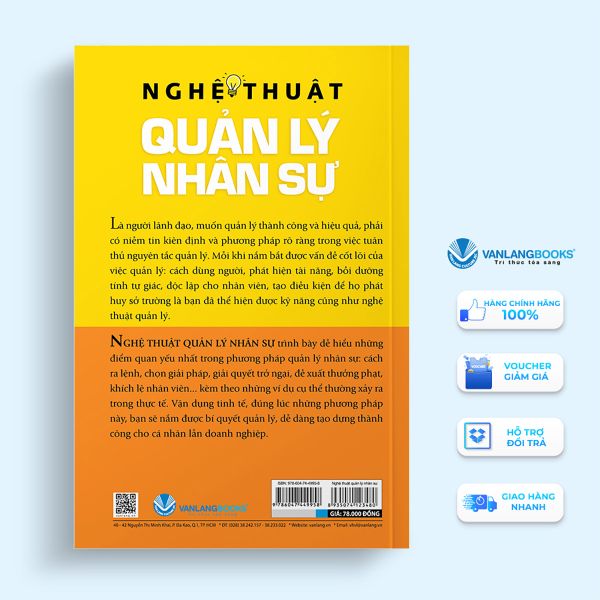 Nghệ Thuật Quản Lý Nhân Sự (Tái Bản 2021) - Vanlangbooks
