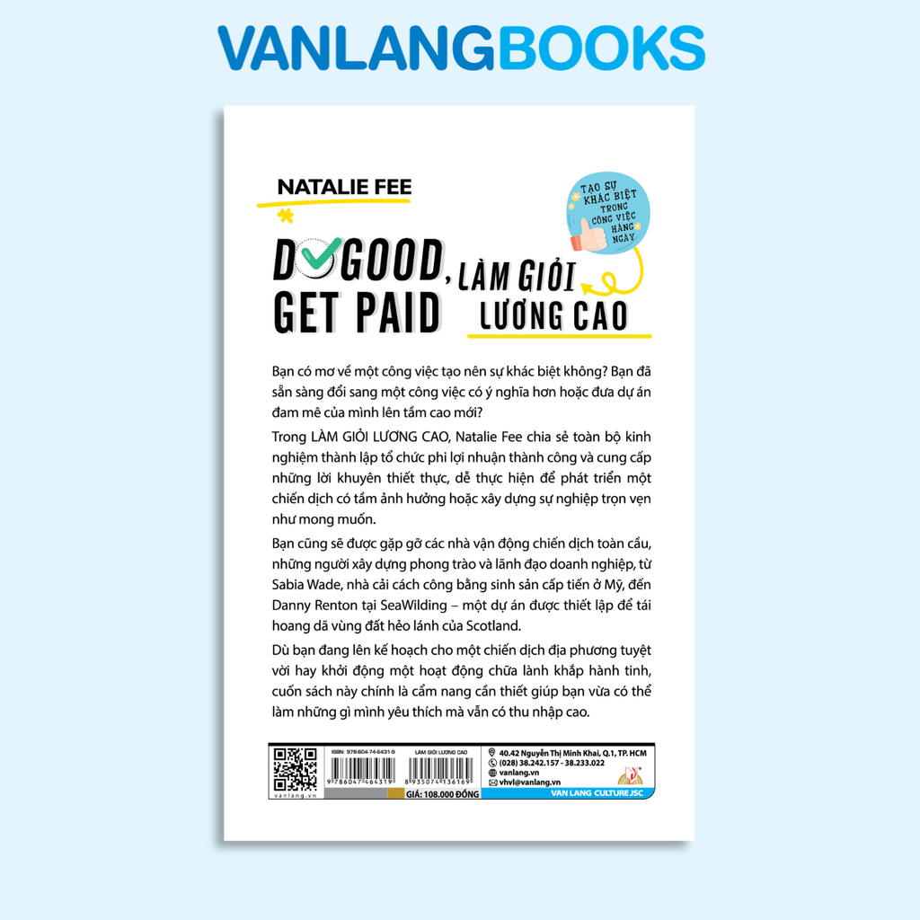Do Good, Get Paid - Làm Giỏi Lương Cao - Vanlangbooks