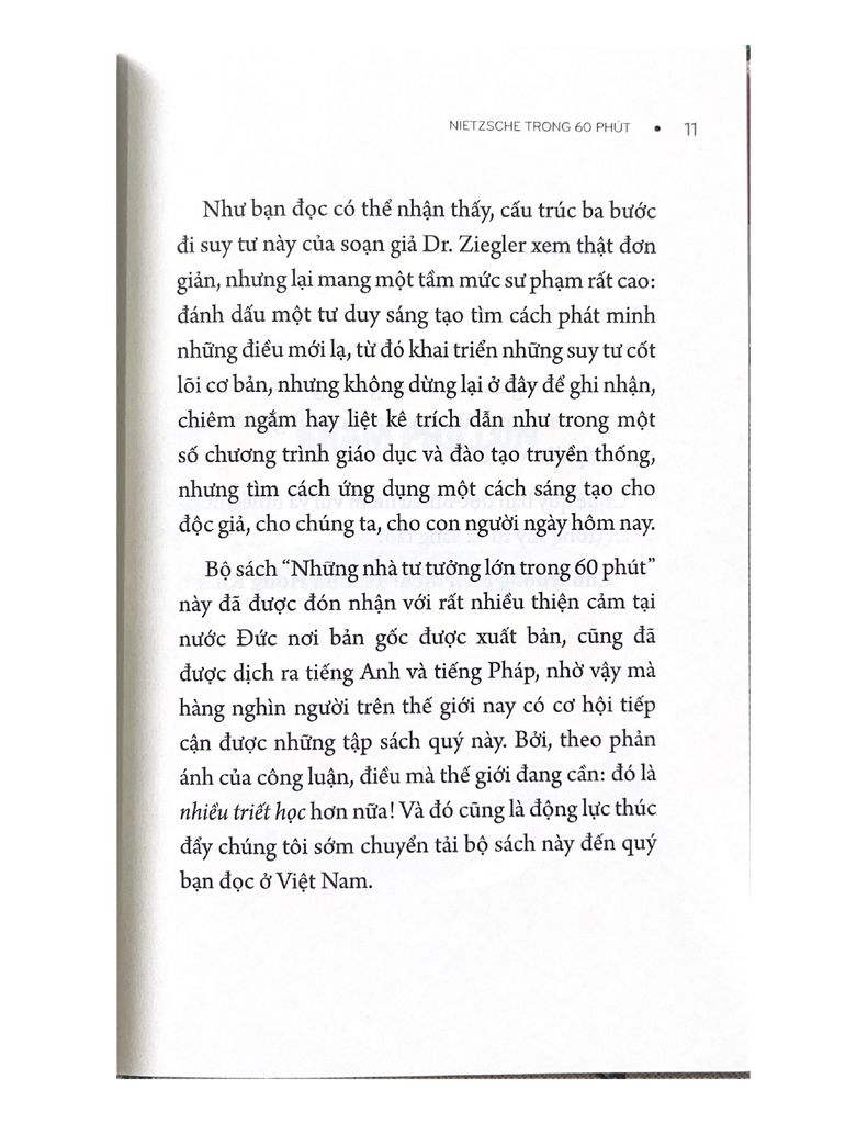 Những nhà tư tưởng lớn - Nietzsche trong 60 phút - Vanlangbooks