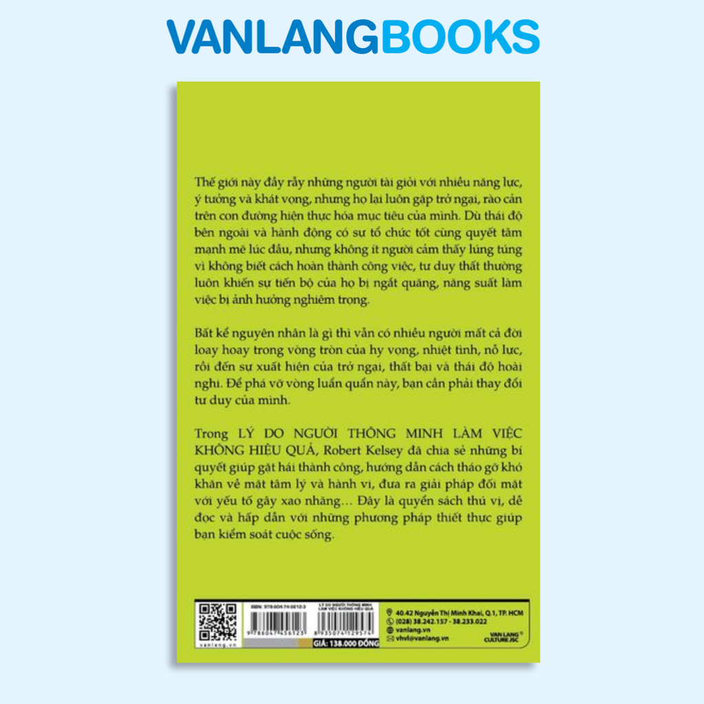 Lý Do Người Thông Minh Làm Việc Không Hiệu Quả? - Vanlangbooks