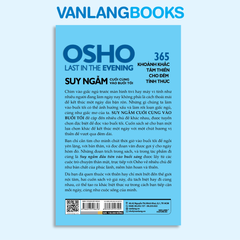 OSHO Suy Ngẫm Cuối Cùng Vào Buổi Tối - Vanlangbooks