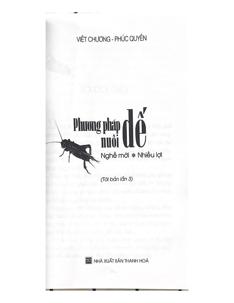 Phương pháp nuôi dế - Vanlangbooks