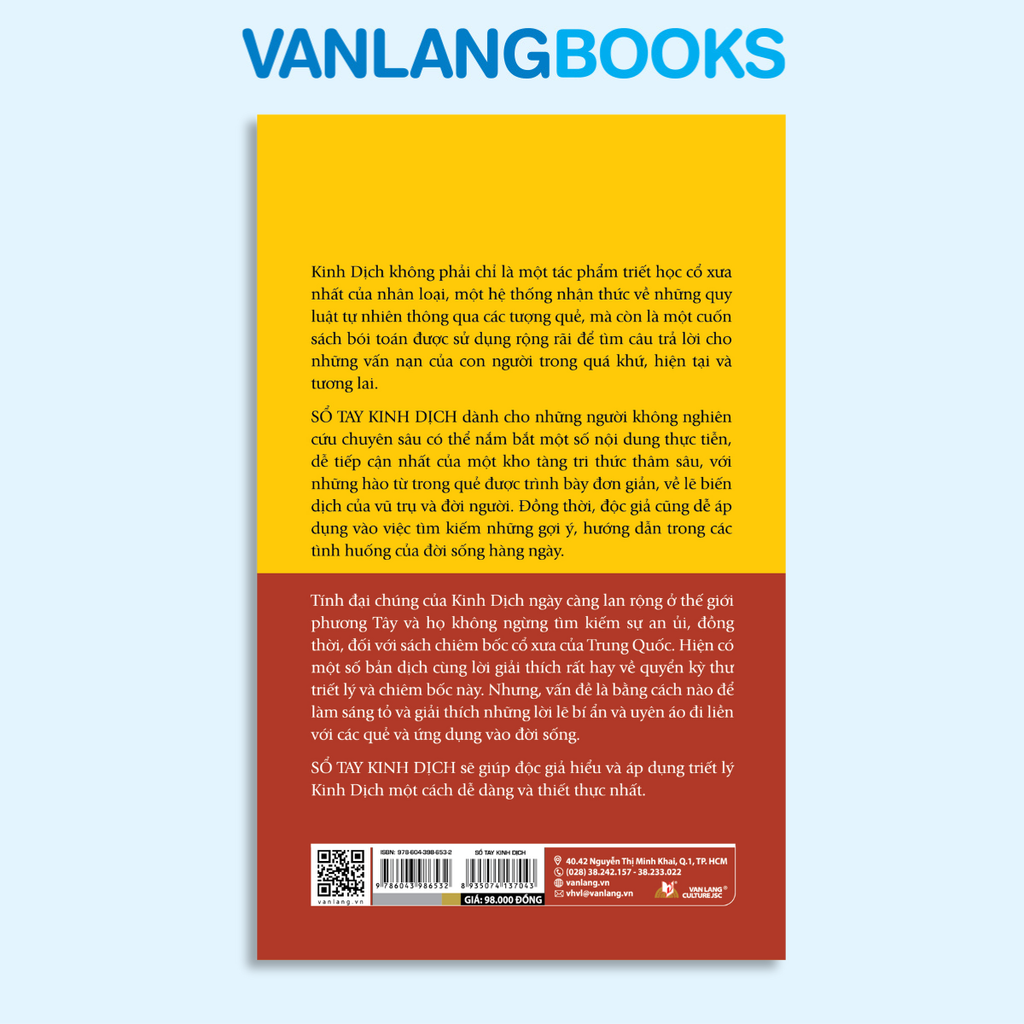Sổ Tay Kinh Dịch (TB 2025) - Vanlangbooks