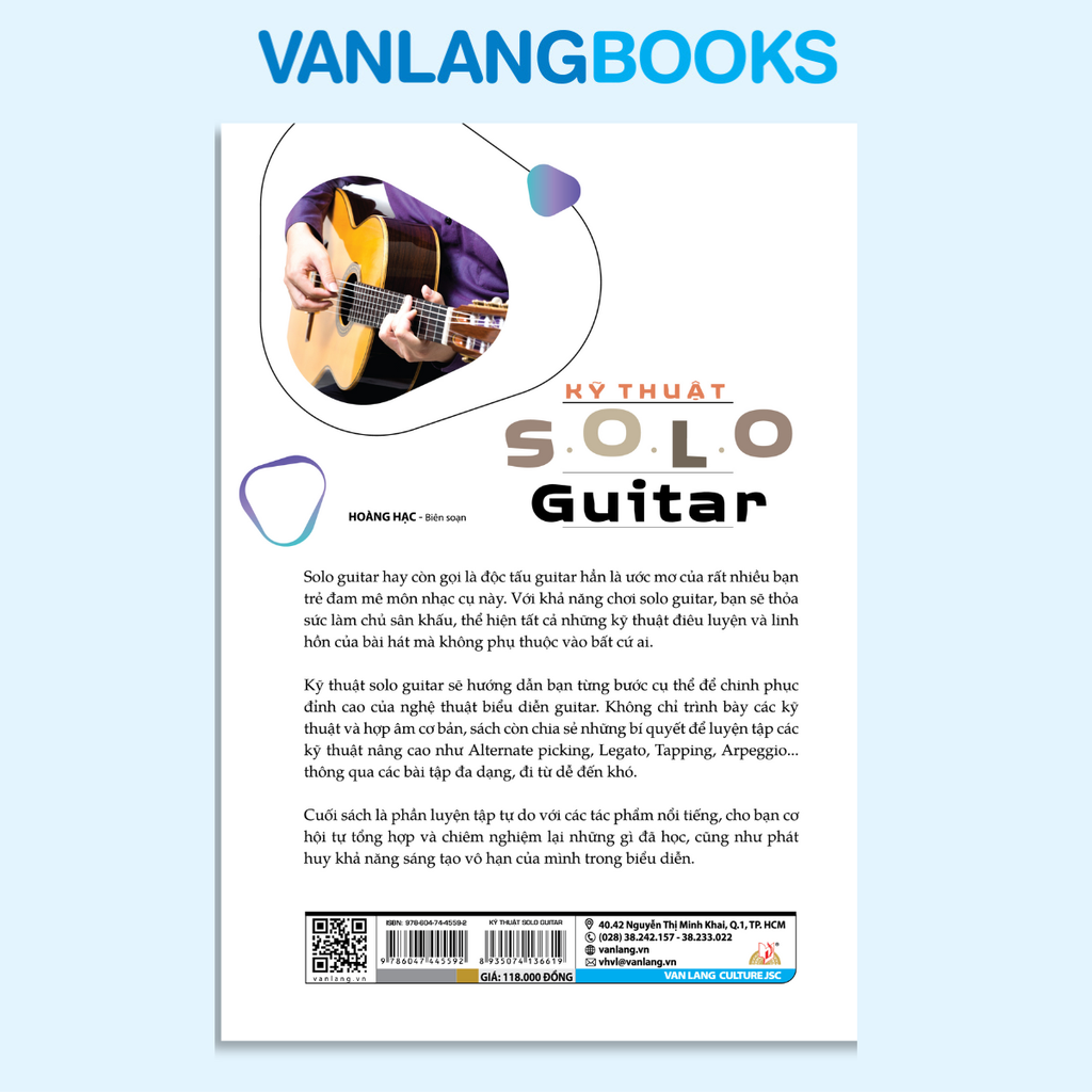 Kỹ Thuật Solo Guitar (Tái bản 2025) - Vanlangbooks