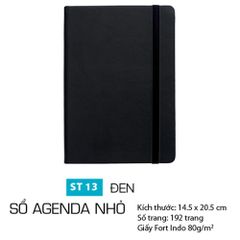 Sổ Agenda Nhỏ - Đen - ST13 - Vanlangbooks