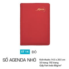 Sổ Agenda Nhỏ - Đỏ - ST14 - Vanlangbooks