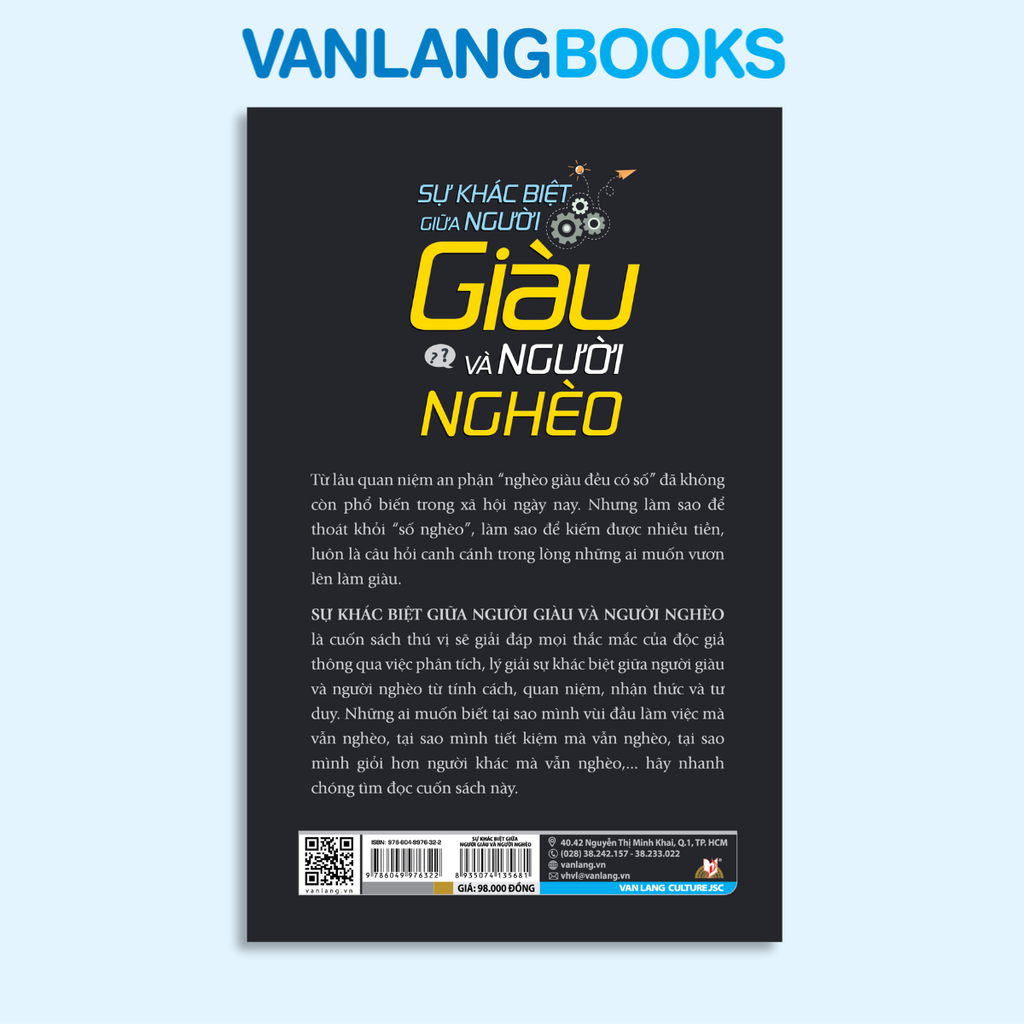Sự Khác Biệt Giữa Người Giàu Và Người Nghèo (Tái Bản 2025) - Vanlangbooks
