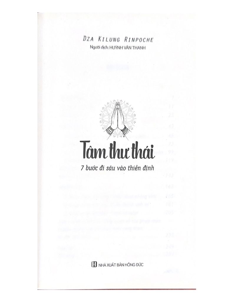 Tâm Thư Thái - Dza Kilung Rinpoche