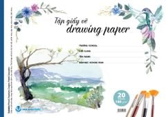 Tập giấy vẽ 20 trang ĐL 180 - Cảnh màu nước (A3) - Vanlangbooks