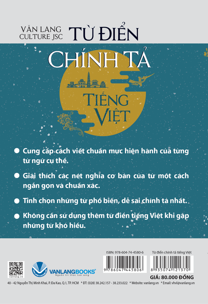 Từ điển chính tả Tiếng Việt (VL) - Vanlangbooks