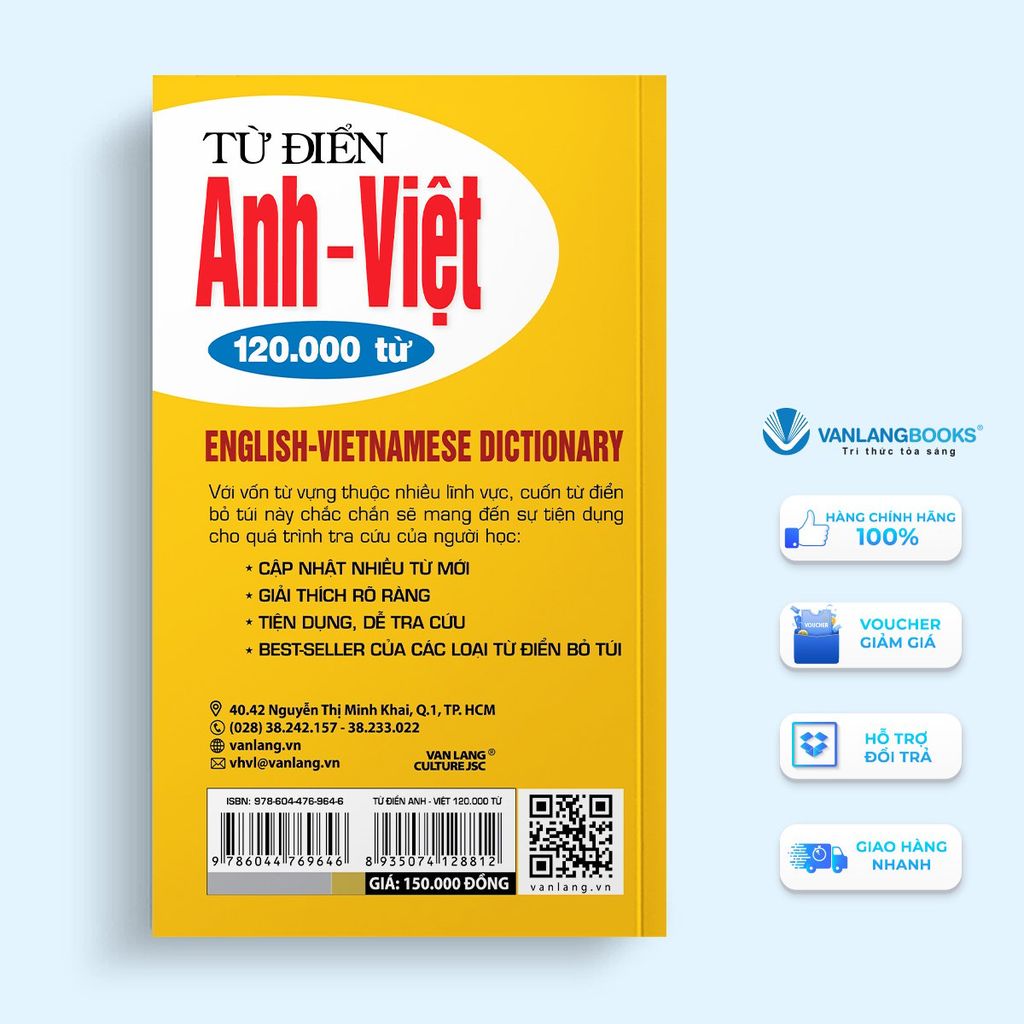 Từ Điển Anh - Việt 120.000 Từ - Vanlangbooks