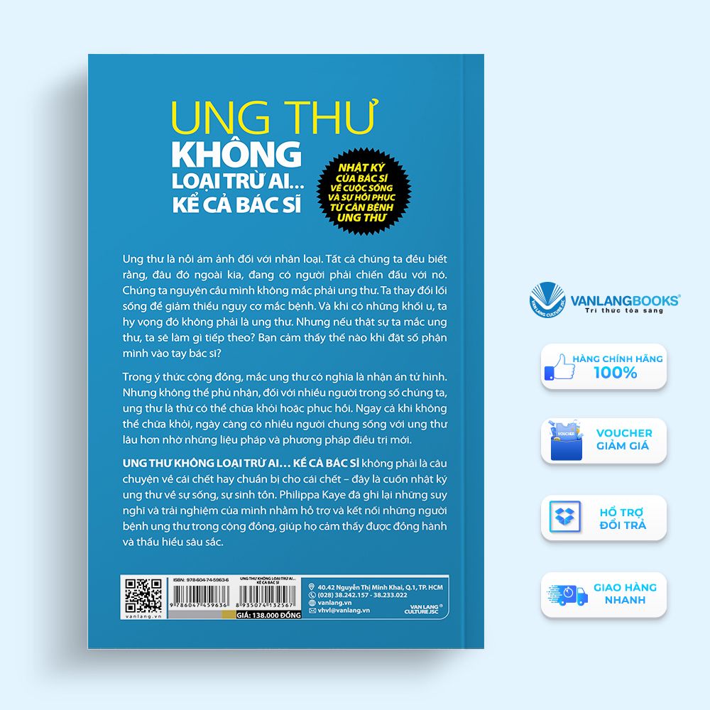 Ung thư không loại trừ ai kể cả bác sĩ-Vanlangbooks