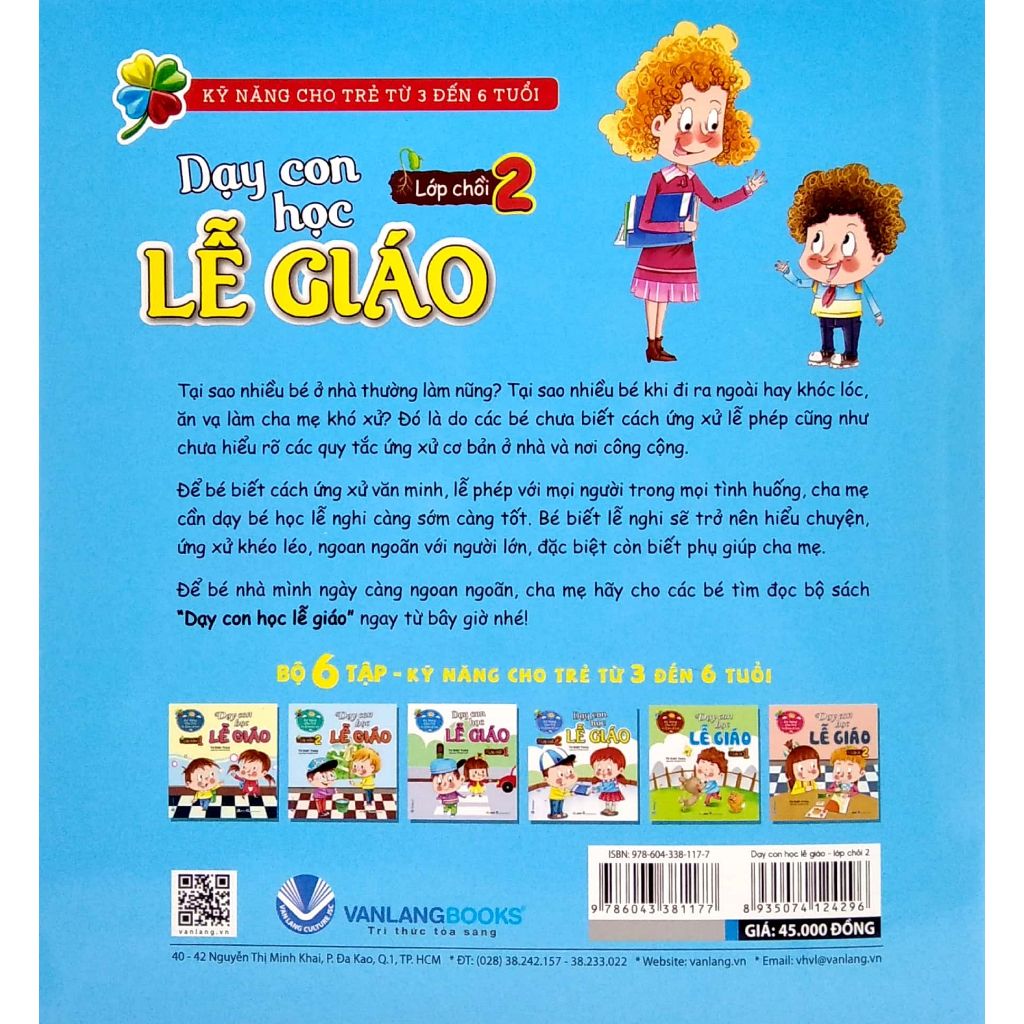 Sách Dạy Con Học Lễ Giáo - Lớp Chồi 2 (Tái Bản) - Vanlangbooks