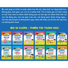 Thiên Tài Toán Học - Học Số Từ 1 đến 10 Cho Trẻ Từ 4 - 5 Tuổi - 4 cuốn