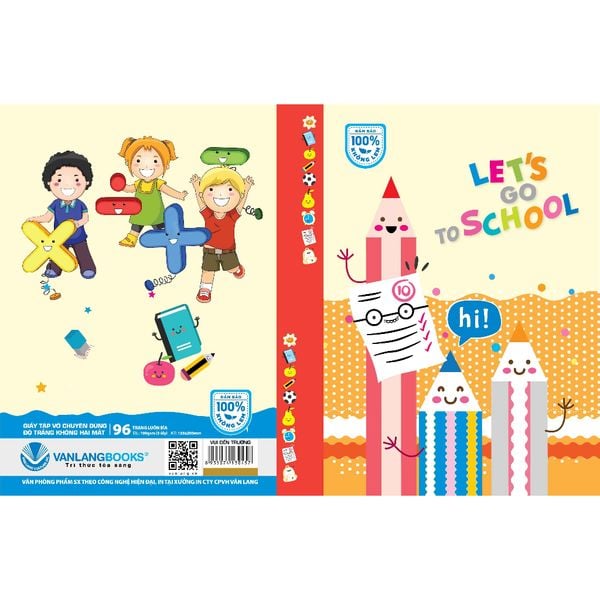Tập HS Vanlangbooks 96 trang ĐL 100 (5 Ôli) - Vui đến trường - Vanlangbooks