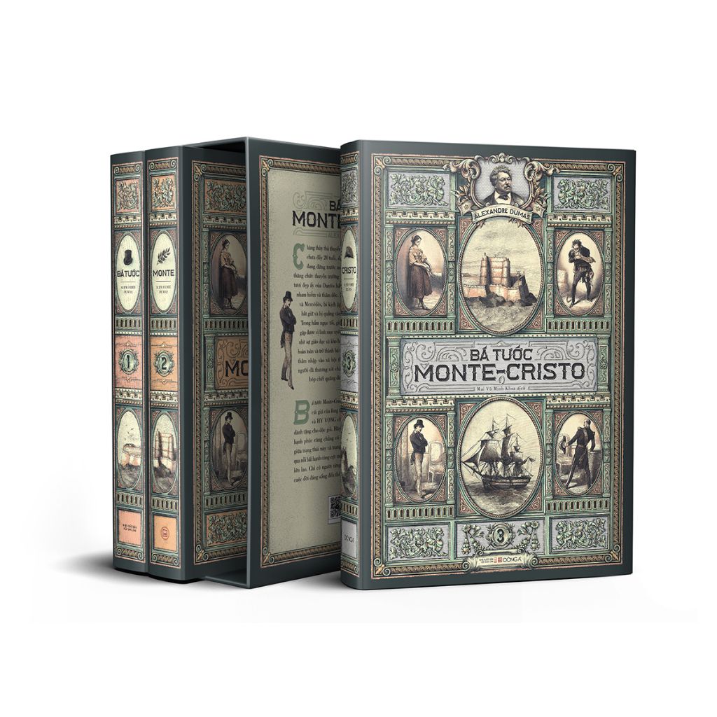 Sách - Bá Tước Monte-Cristo (Trọn Bộ 3 Tập) - Vanlangbooks