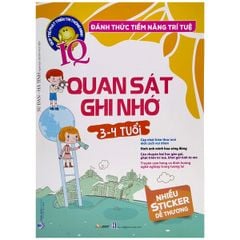 Sách Đánh Thức Tiềm Năng Trí Tuệ - Quan Sát Ghi Nhớ (3-4 Tuổi) (Tái Bản) - Vanlangbooks