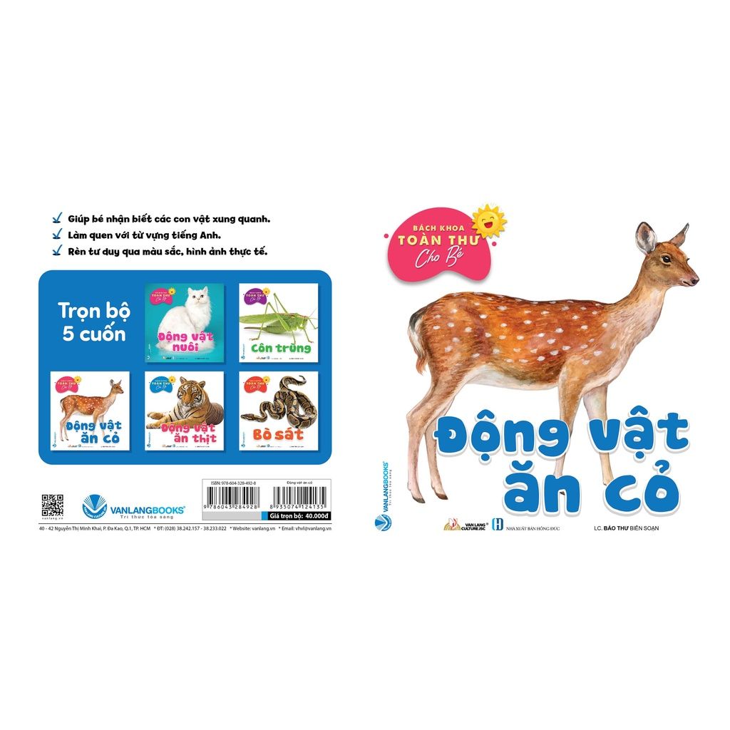 Bộ Bách Khoa Toàn Thư Cho Bé - Động Vật Nuôi (Bộ 5 Cuốn) - Vanglangbooks