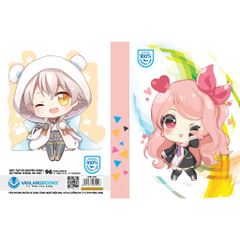 Combo 10 cuốn Tập HS Vanlangbooks 96 trang ĐL 100 (4 Ôli) - Chibi Girl