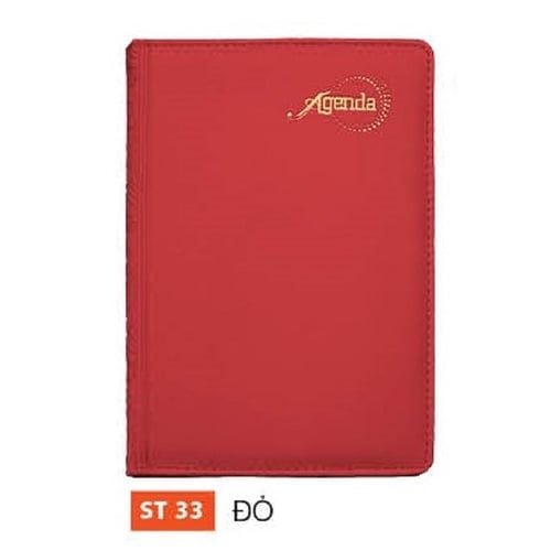 Sổ Agenda Nhỏ 2023: ST33 Đỏ, ST34 Xanh dương, ST35 Đen