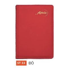 Sổ Agenda Nhỏ 2023: ST33 Đỏ, ST34 Xanh dương, ST35 Đen
