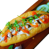  BÁNH MÌ LƯỜN GÀ XÀO NẤM 
