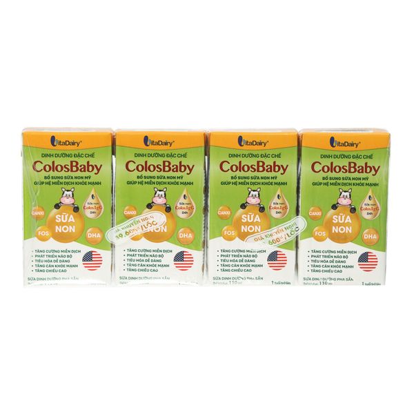  Lốc Sữa Pha Sẵn ColosBaby 110ml 