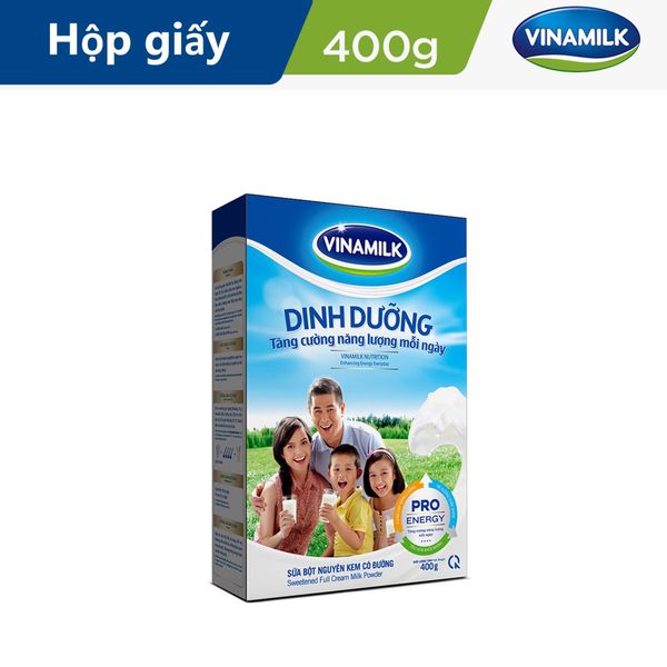  Sữa Bột Vinamilk Dinh Dưỡng Hộp Giấy 400g 