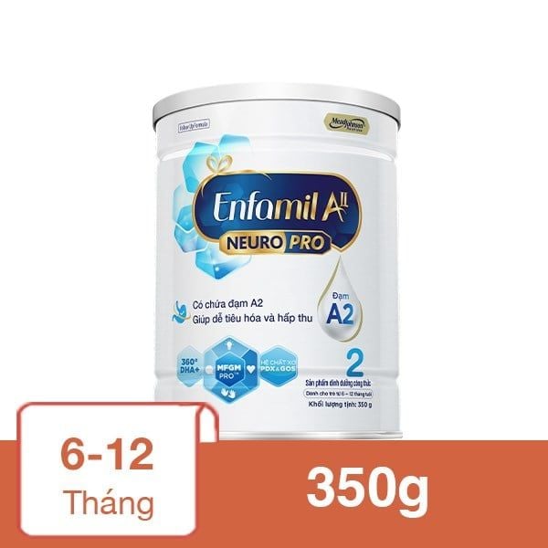  Sữa Bột Enfamil A2 NeuroPro Số 2 350g 