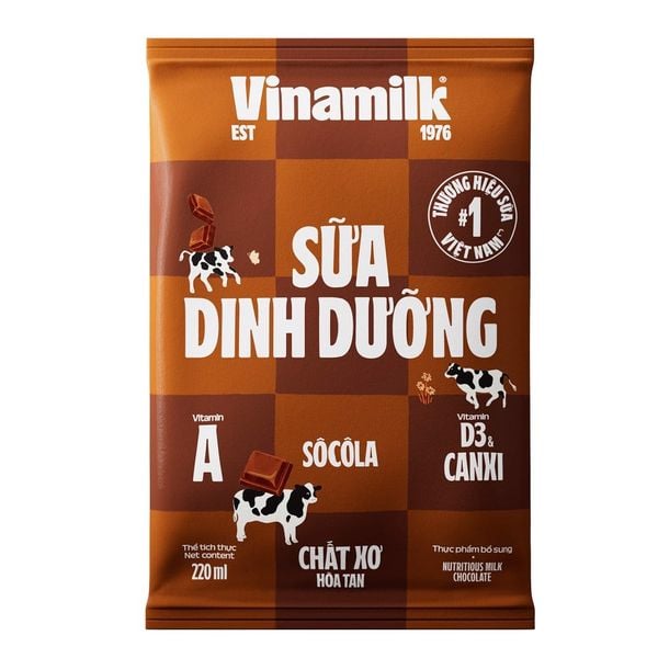  Bịch Sữa Tươi Tiệt Trùng Vinamilk Socola 220ml 