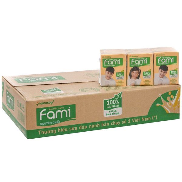  Thùng 36 Hộp Sữa Đậu Nành Fami 200ml 