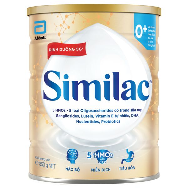  Sữa Bột Similac 5G Số 0+ 900g 