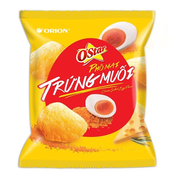  Snack Khoai Tây Ostar Trứng Muối 56g 