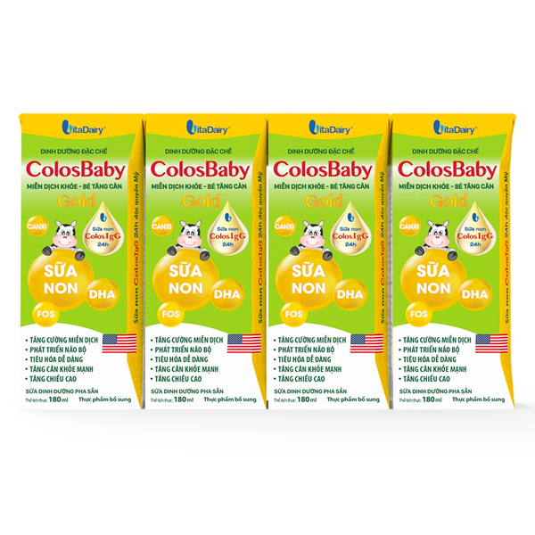  Lốc Sữa Pha Sẵn ColosBaby 180ml 
