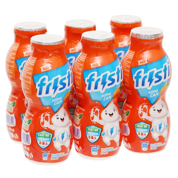  Lốc 6 Chai Sữa Chua Uống Fristi Cam 80ml 