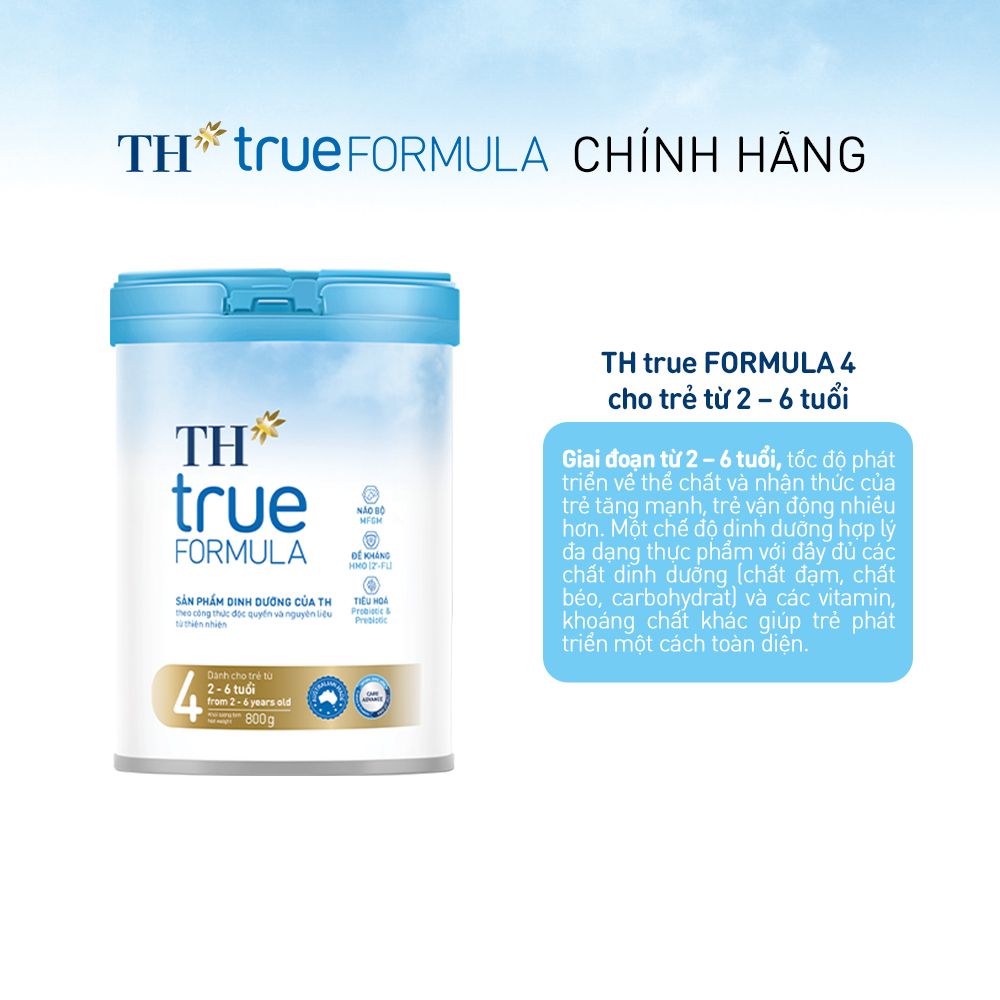  Sữa bột TH true Formula số 4 , 2-6 tuổi 800g 
