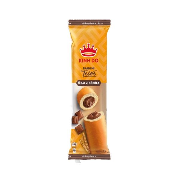 Bánh Mì Tươi Kinh Đô Ổ Dài Nhân Socola 80g 